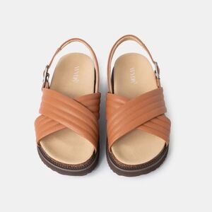 Leather Sutton Footbed Sandals -NWB